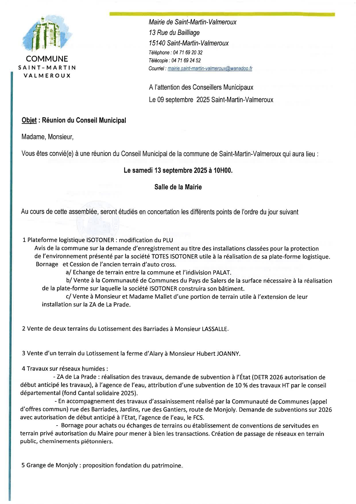 Conseil Municipal